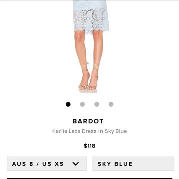 Bardot Karlie Dress in Sky Blue - Picture 5 of 5